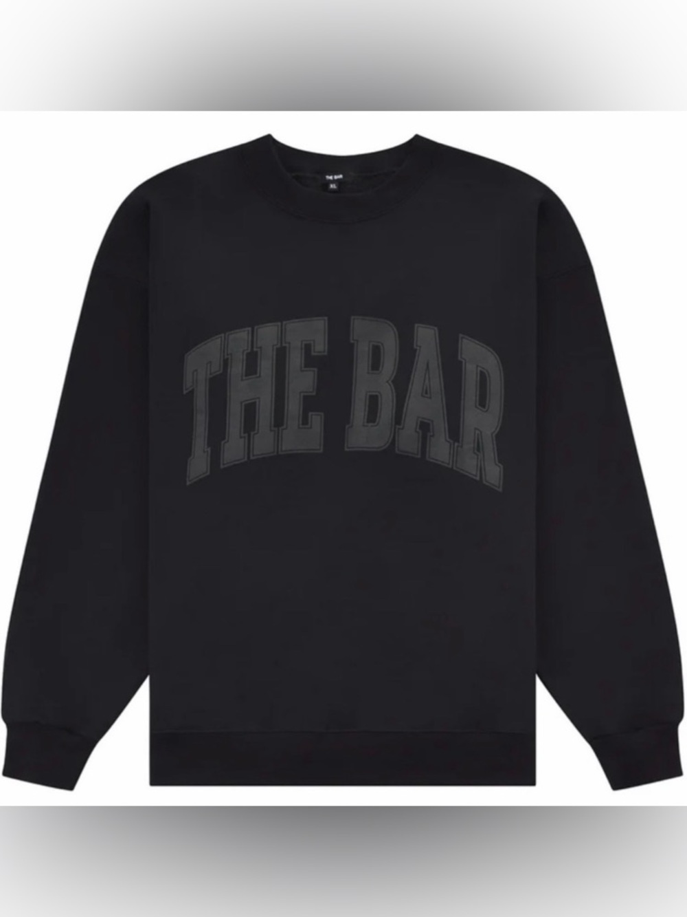 The Bar Black Tonal Logo Sweatshirt